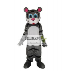 Small Gray Tiger Mascot Adult Costume