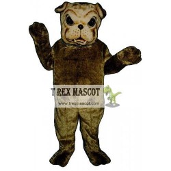 Brown Bulldog Mascot Costume