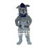 Gray Bulldog Mascot Costume