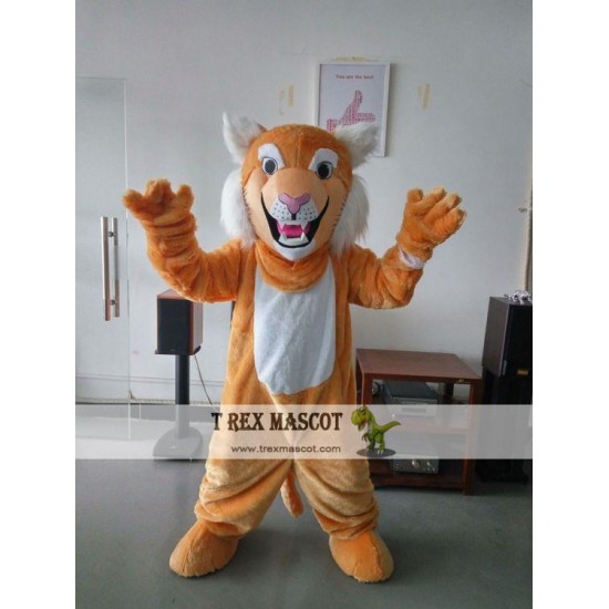 Grey Tan Wildcat Bobcat Mascot Costume Grey Tan Wildcat Bobcat Mascot Costume
