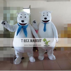 White Polar Bear Mascot Costume