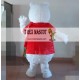 Adult White Polar Bear Mascot Costume Adult White Polar Bear Mascot Costume
