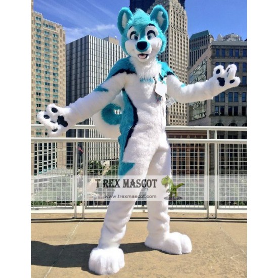 Husky Dog Realistic Fursuit Animal Mascot Costumes for Adults