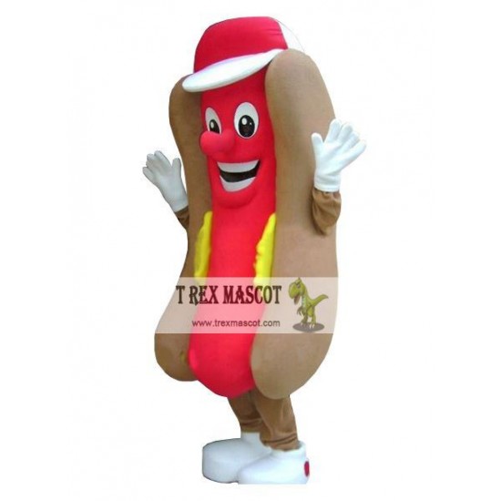 Hot Dog Food Mascot Costume Hot Dog Food Mascot Costume