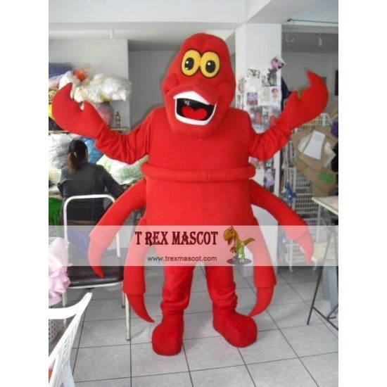 Adult Sebastian The Little Mermaid Mascot Costume Adult Sebastian The Little Mermaid Mascot Costume