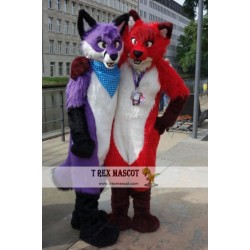 Wolf Dog Realistic Fursuit Animal Mascot Costumes for Adults