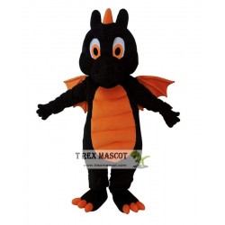 Funny Black Dinosaur Mascot Costume