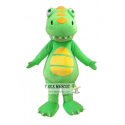 Green Dinosaur Mascot Costume