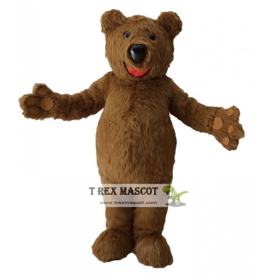 Adult Funny Smile Bear Mascot Costume Adult Funny Smile Bear Mascot Costume