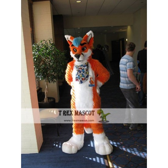 Wolf Dog Realistic Fursuit Animal Mascot Costumes for Adults