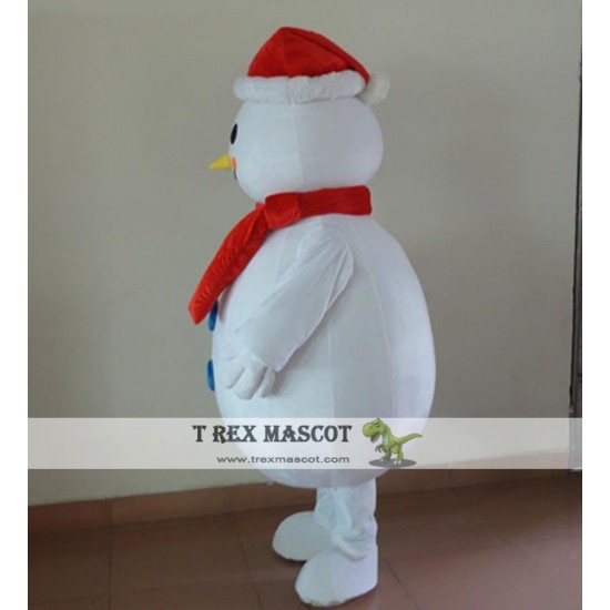 Snowman Mascot Costume for Adult Snowman Mascot Costume for Adult