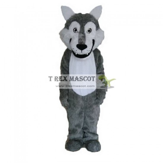 Animal Gray Wolf Fursuit Mascot Costume
