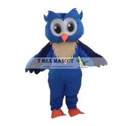 Animal Character Costume Blue Owl for Adults