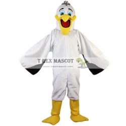 Adult White Pelican Toucan Mascot Costumes