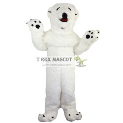 Adult White Polar Bear Mascot Costumes for Adults