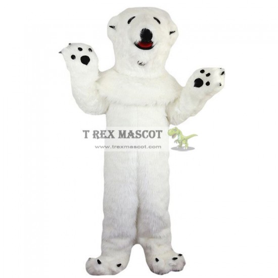 Adult White Polar Bear Mascot Costumes for Adults