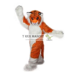Long Fur Orange Tiger Fursuit Mascot Costumes