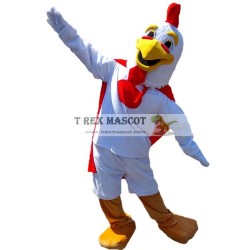 White Big Cock Mascot Costumes for Party