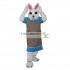 White Chef Bunny Rabbit Mascot Costumes Adult