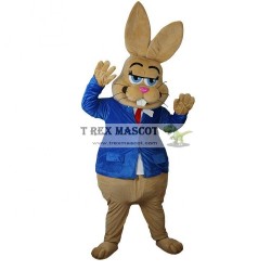 Christmas Brown Rabbit Bunny Mascot Costume