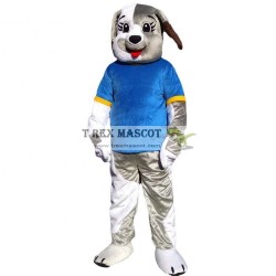 Grey Dog Mascot Costume