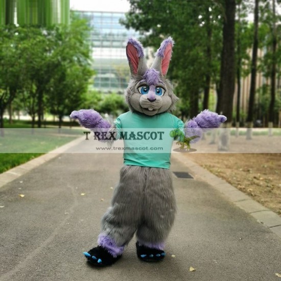 Furry Green Rabbit Costumes Fursuit Mascot