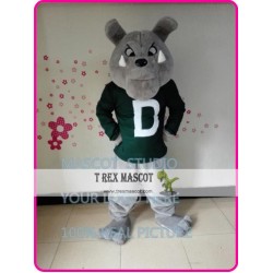 Grey Bulldog Mascot Costume Bull Dog Anime