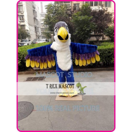 Blue Eagle Mascot Hawk Falcon Mascot Costume Blue Eagle Mascot Hawk Falcon Mascot Costume