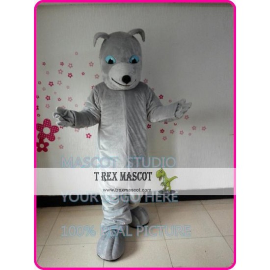 Hound Dog Mascot Costume Grey Dog Hound Dog Mascot Costume Grey Dog