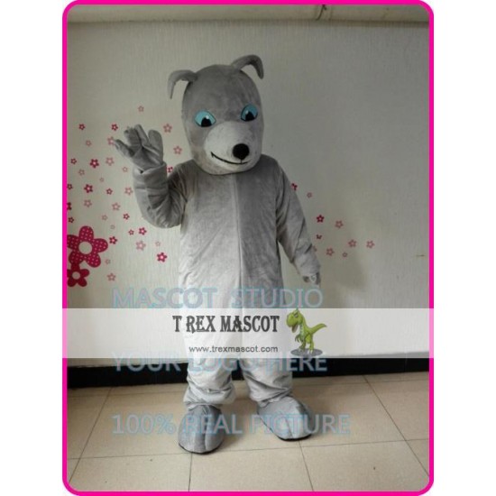 Hound Dog Mascot Costume Grey Dog Hound Dog Mascot Costume Grey Dog
