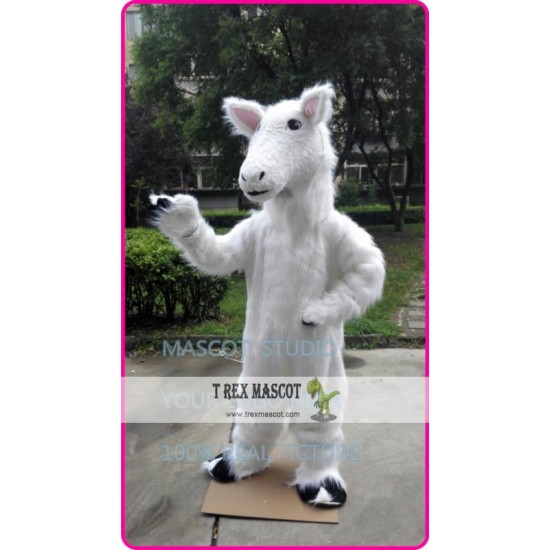 White Horse Mascot Costume