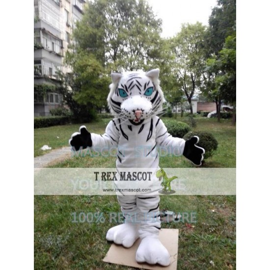 White Tiger Mascot Costume Cat