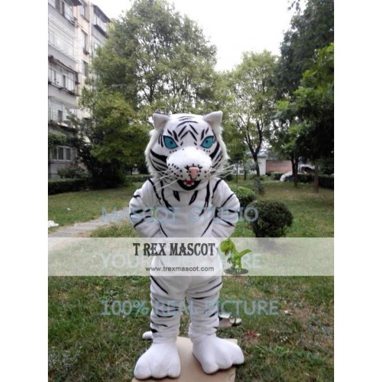 White Tiger Mascot Costume Cat