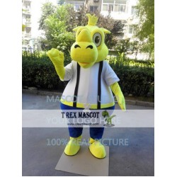 Yellow Rhino Mascot Costume