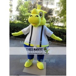 Yellow Rhino Mascot Costume