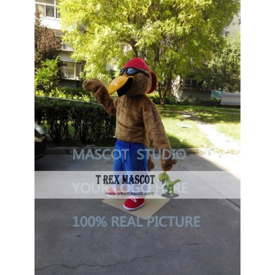 Brown Eagle Mascot Costume Brown Eagle Mascot Costume