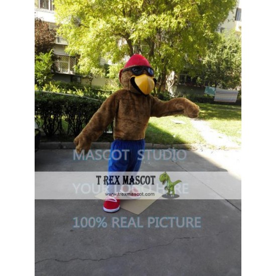 Brown Eagle Mascot Costume Brown Eagle Mascot Costume
