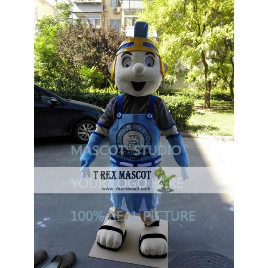 Blue Knight Mascot Spartan Costume Trojan Cosplay Cartoon Anime Blue Knight Mascot Spartan Costume Trojan Cosplay Cartoon Anime