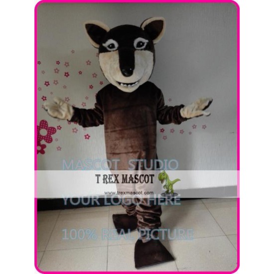 Brown Wolf Mascot Costume Coyote Werewolf Cartoon Anime Cosplay Brown Wolf Mascot Costume Coyote Werewolf Cartoon Anime Cosplay