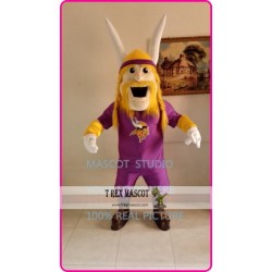 Purple Viking Mascot Costume