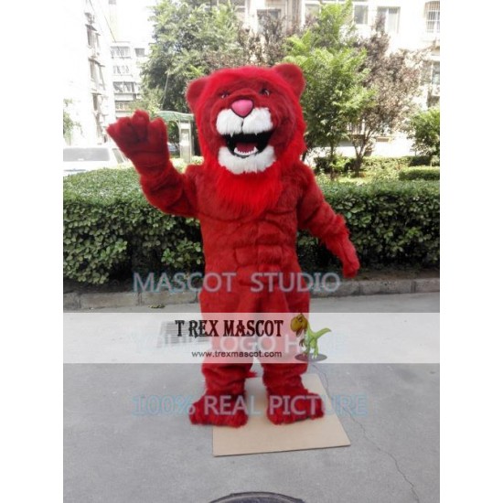 Red Lion Mascot Costume Plush Lion Red Lion Mascot Costume Plush Lion