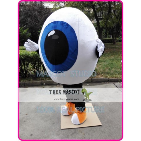 Eyeball Mascot Costume Blue Eye Eyeball Mascot Costume Blue Eye