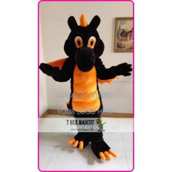 Black Dragon Mascot Costume Cartoon