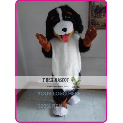 Realistic Bernese Mountain Dog Mascot Costume