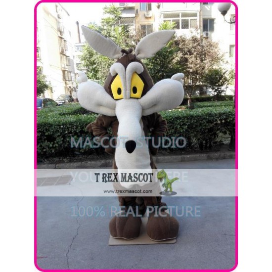 Wile E. Coyote Mascot Cartoon Costume