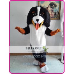 Realistic Bernese Mountain Dog Mascot Costume