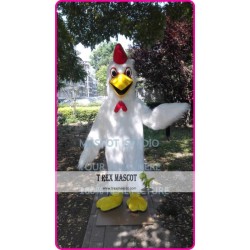 Plush Chicken Mascot Costume White Chicken