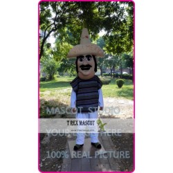 Mascot Mexican Mexico Man Indian Mascot Costume