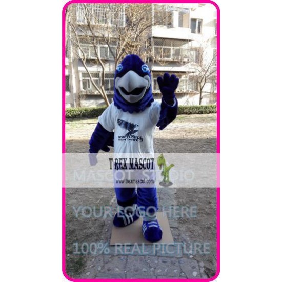 Mascot Blue Plush Eagle Falcon Hawk Mascot Costume Mascot Blue Plush Eagle Falcon Hawk Mascot Costume