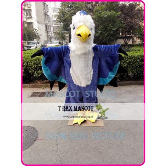 Blue Hawk Mascot Costuem Eagle Falcon Blue Hawk Mascot Costuem Eagle Falcon